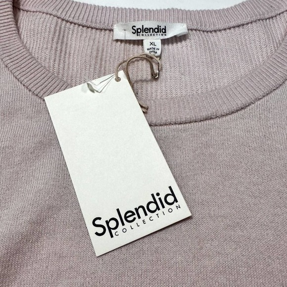 NWT Splendid sweater XL Off White Cream Crew neck - Picture 6 of 7